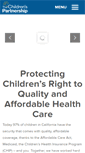 Mobile Screenshot of childrenspartnership.org