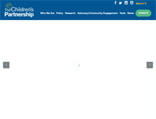 Tablet Screenshot of childrenspartnership.org